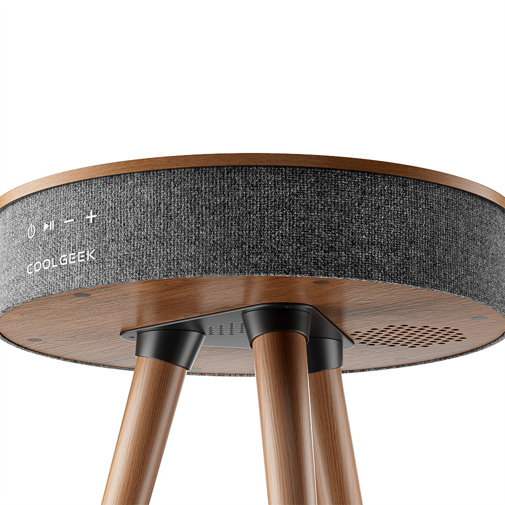R1 Bluetooth Speaker Side Table with Wireless Charging | CoolGeek